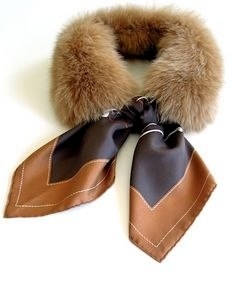 Идея съёмного мехового воротничка Идея съёмного мехового воротничка