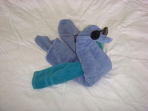 Как сделать лебедя из полотенца