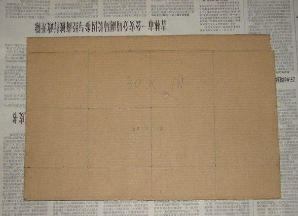 Органайзер для косметики из картона и ткани Органайзер для косметики из картона и ткани