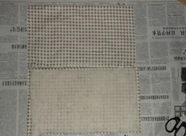 Органайзер для косметики из картона и ткани Органайзер для косметики из картона и ткани