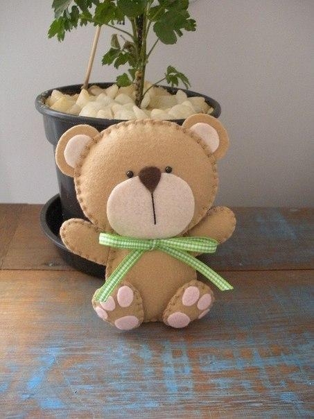 Мишки из фетра