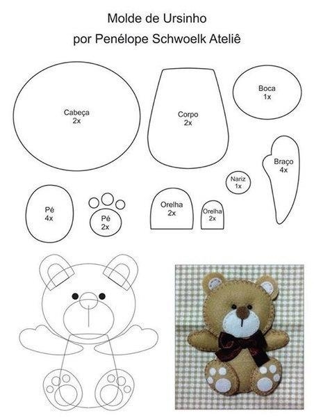 Мишки из фетра