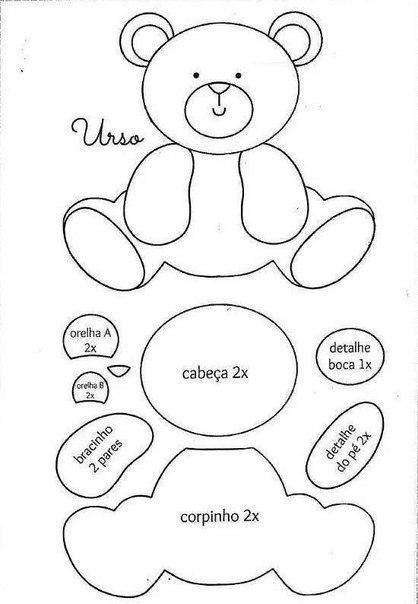 Мишки из фетра