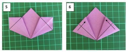Красивый цветок в технике оригами. Мастер класс.