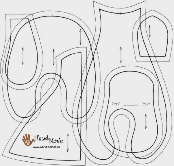 Игрушки-сплюшки, выкройки