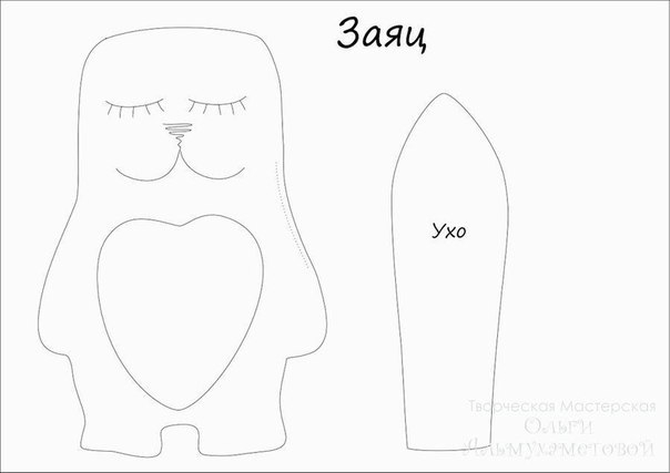 Игрушки-сплюшки, выкройки