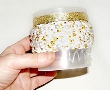 Из ненужной баночки - красивую шкатулочку