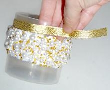 Из ненужной баночки - красивую шкатулочку