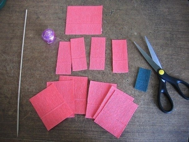 Роза из конфет Роза из конфет