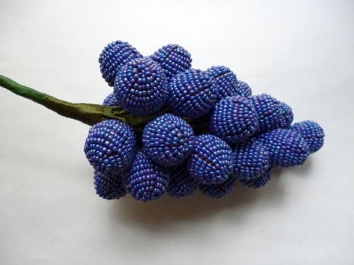 Мастер-класс Виноград из бисера