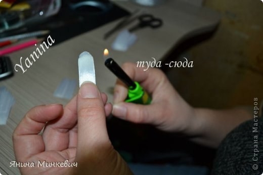 Цинии в технике канзаши