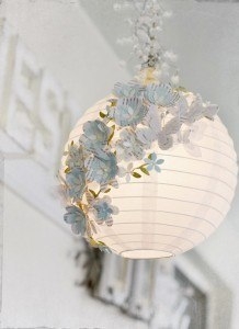 Декор бумажной люстры из Ikea