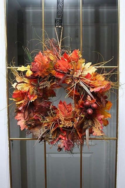 Осенний декор двери