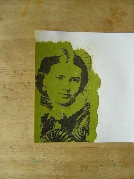 Перенос изображения с помощью акриловой краски. Перенос изображения с помощью акриловой краски.