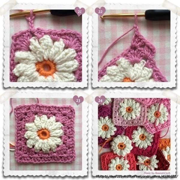 Ромашка в квадрате