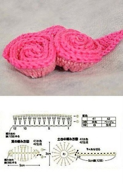 Вяжем листочки и цветочки