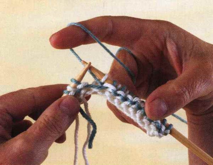 «Тканая» рисовая вязка