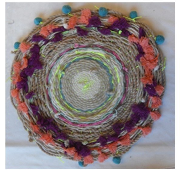 Коврики, сплетенные из прочных нитей, веревки и полосок ткани