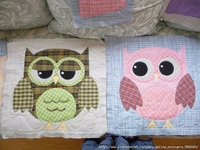 Милые совушки: аппликации