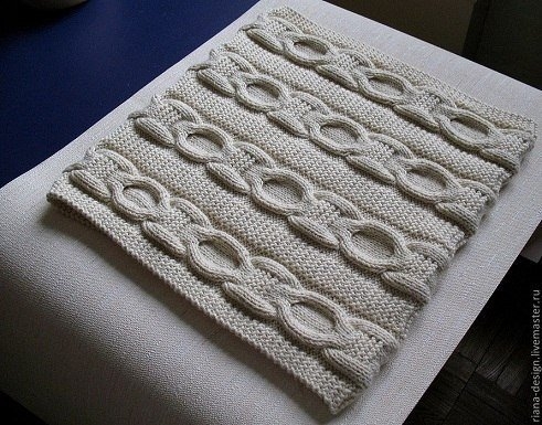 Красивый снуд спицами