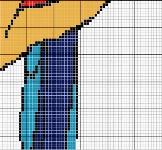 Шторка из бусин с попугаем.