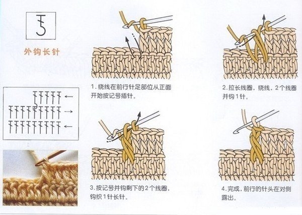 Радужный плед крючком