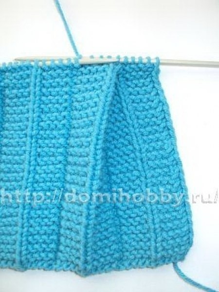 Вязание с эффектом плиссе и складок