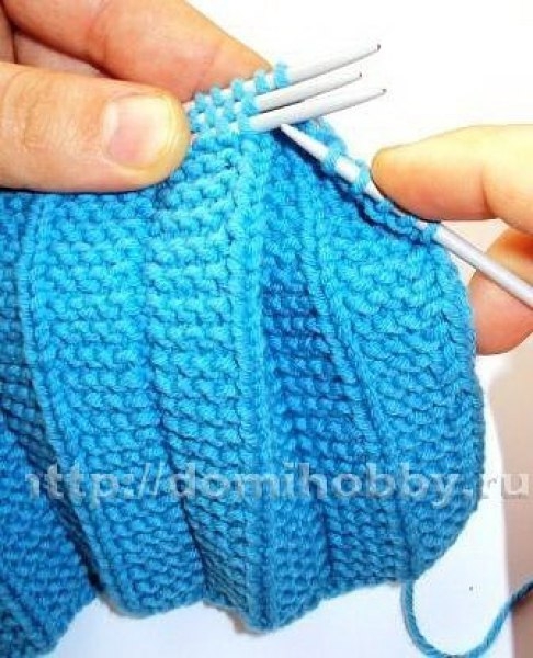 Вязание с эффектом плиссе и складок