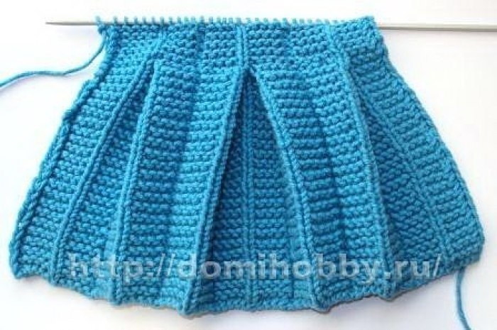 Вязание с эффектом плиссе и складок