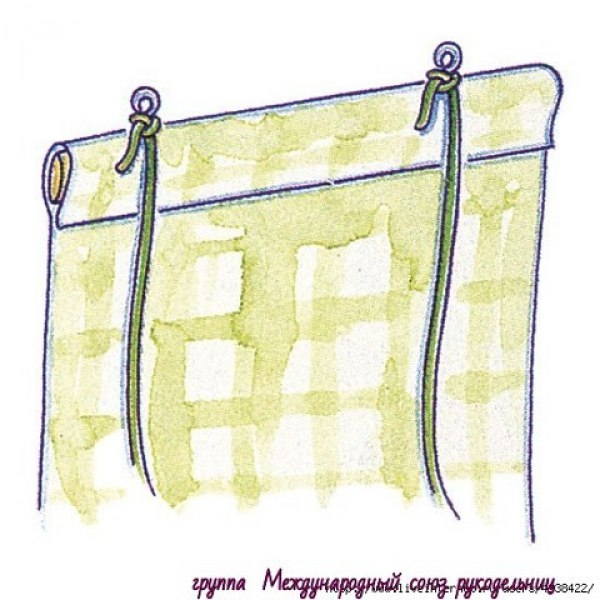 Рулонная штора на пластиковое окно.