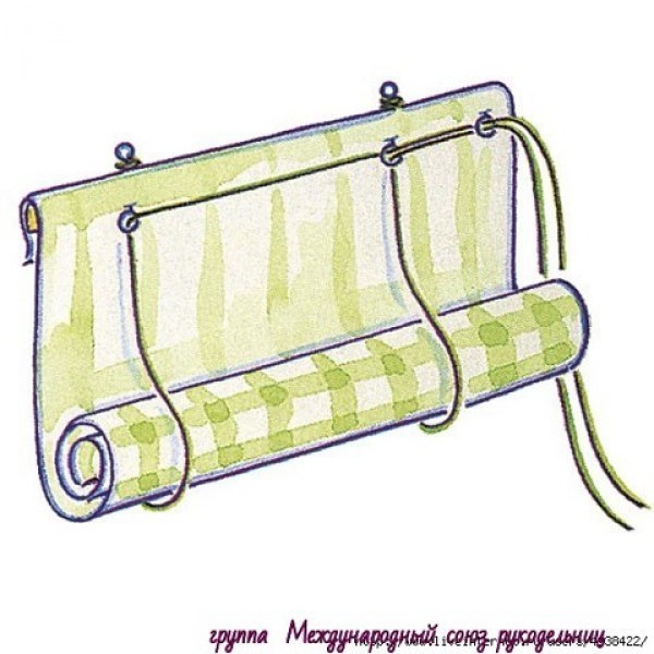 Рулонная штора на пластиковое окно.