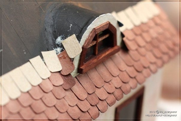 Очаровательный домик из картона