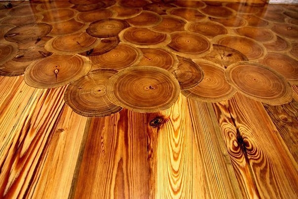 Декорирование деревянными спилами