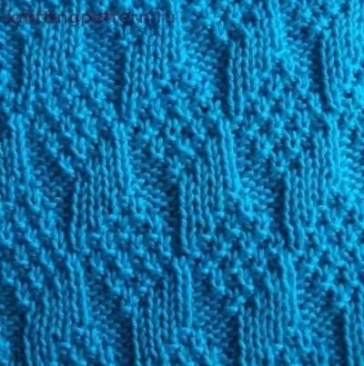 Объемный узор спицами