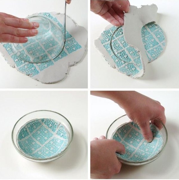 Нежные и очаровательные тарелки из полимерной глины