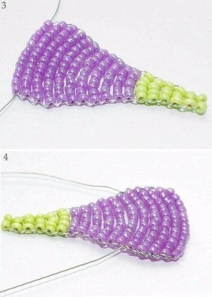 Нежные цветы из бисера. Мастер-класс.