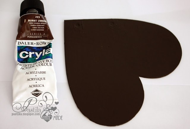 Декупажная рамка в виде сердца. Мастер-класс