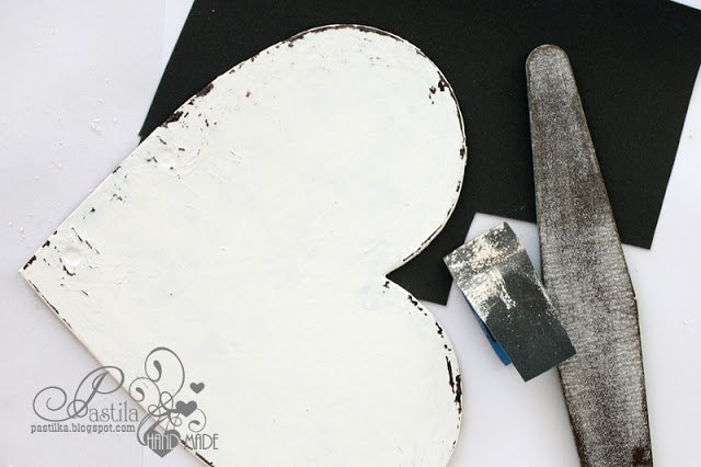 Декупажная рамка в виде сердца. Мастер-класс