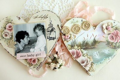 Декупажная рамка в виде сердца. Мастер-класс