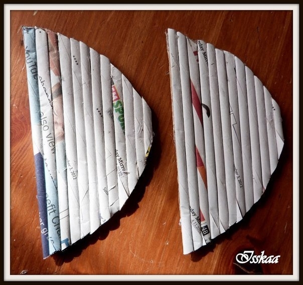 Сундучок из коробки, оплетание газетными трубочками. Мастер-класс.