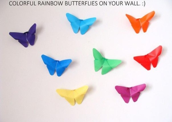 Бабочки в технике оригами