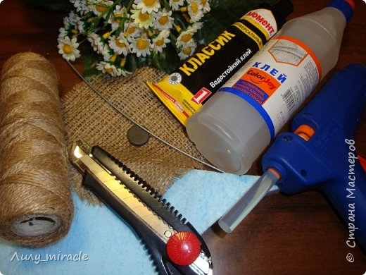 Мастер-класс магнитика Корзинка с цветами