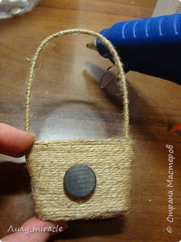 Мастер-класс магнитика Корзинка с цветами