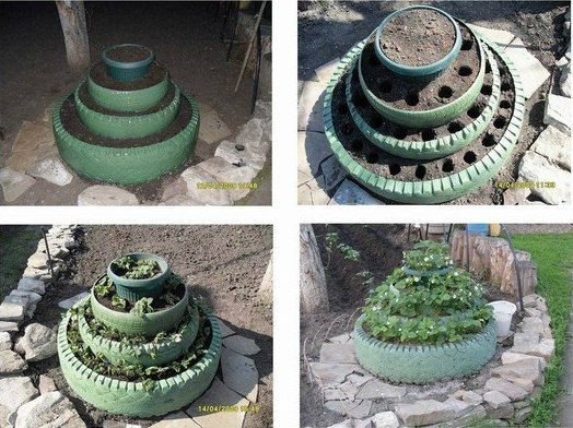 Интересные поделки из шин