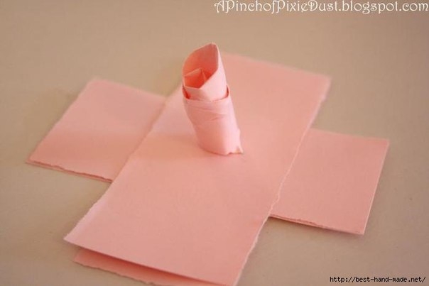 Роза из бумаги - необычный способ Роза из бумаги - необычный способ