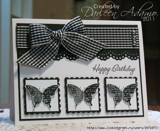 Открытки с бабочками. Идеи.