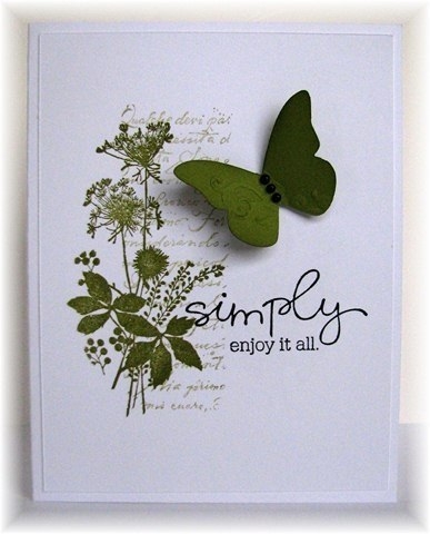 Открытки с бабочками. Идеи.