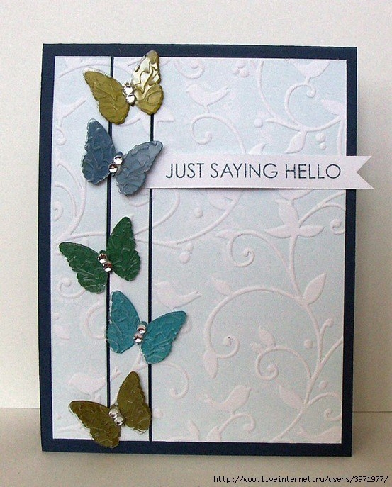 Открытки с бабочками. Идеи.