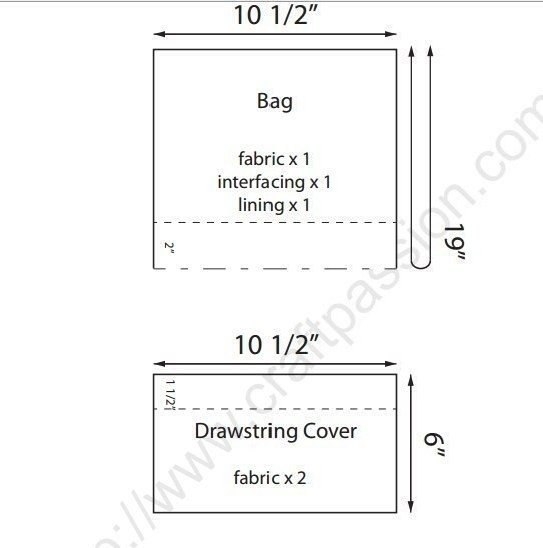 Практичная сумка - мешок. Мастер-класс и выкройка