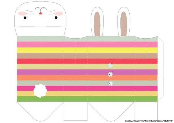 Упаковка для детского подарка Зайчик Упаковка для детского подарка Зайчик